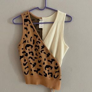 Color block wrap sweater!